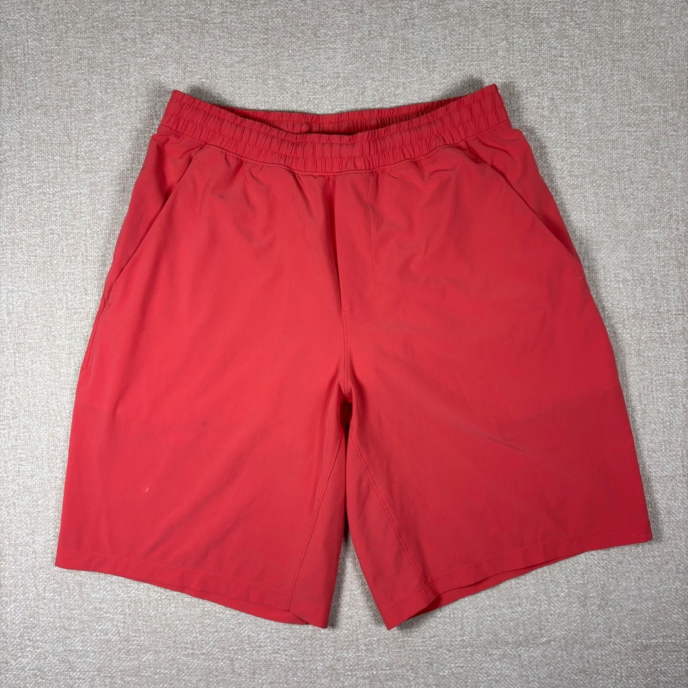 Lululemon Pace Breaker Shorts Mens 9 Inch Peach Orange Athletic Running Training